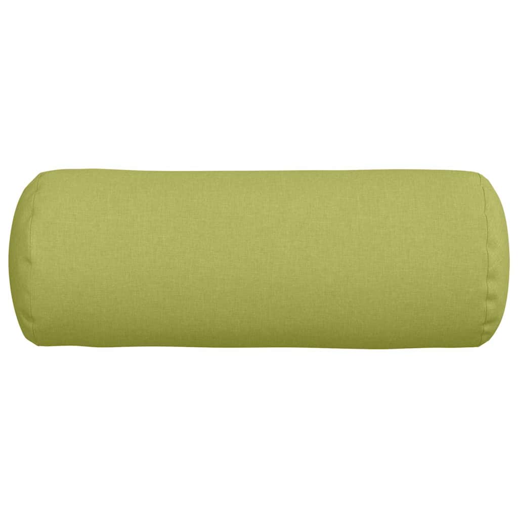 Bolster Pillows 2 pcs Light Green Ø 25 x 70 cm Fabric