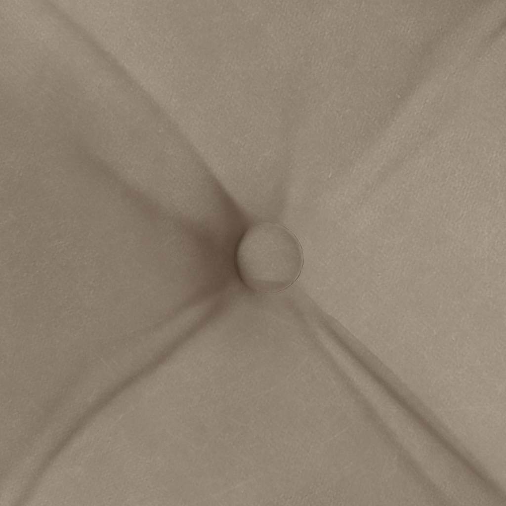 Seat Cushions 4 pcs Taupe 40 x 40 x 6 cm Microfibre