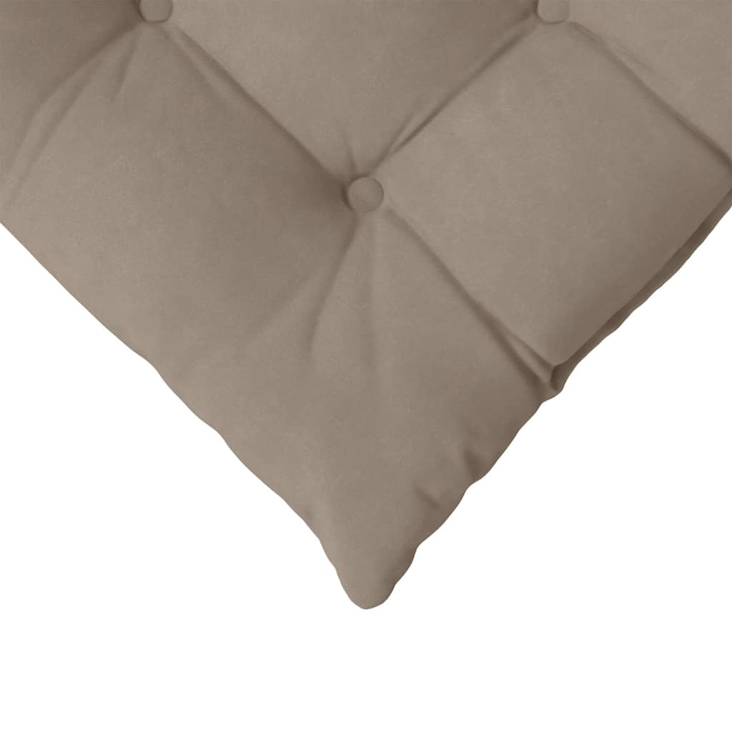 Seat Cushions 4 pcs Taupe 40 x 40 x 6 cm Microfibre