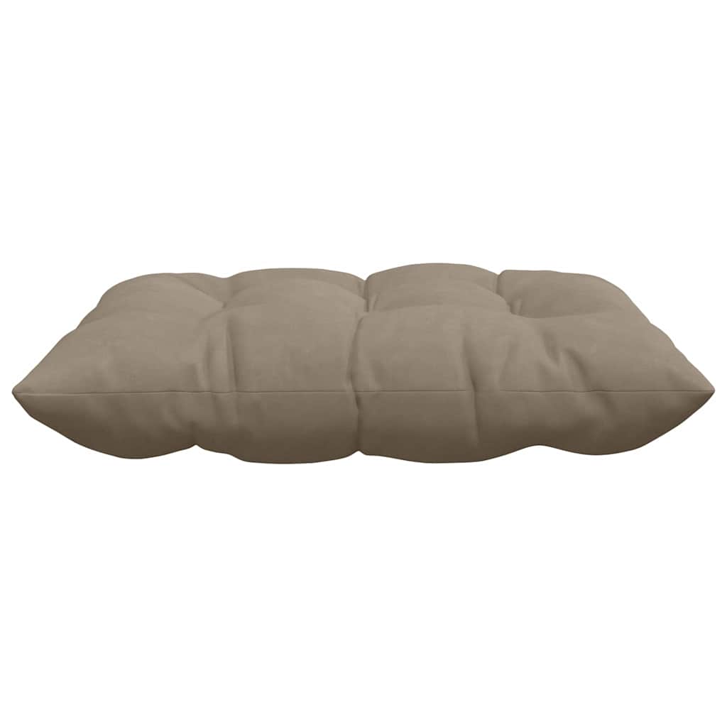 Seat Cushions 4 pcs Taupe 40 x 40 x 6 cm Microfibre