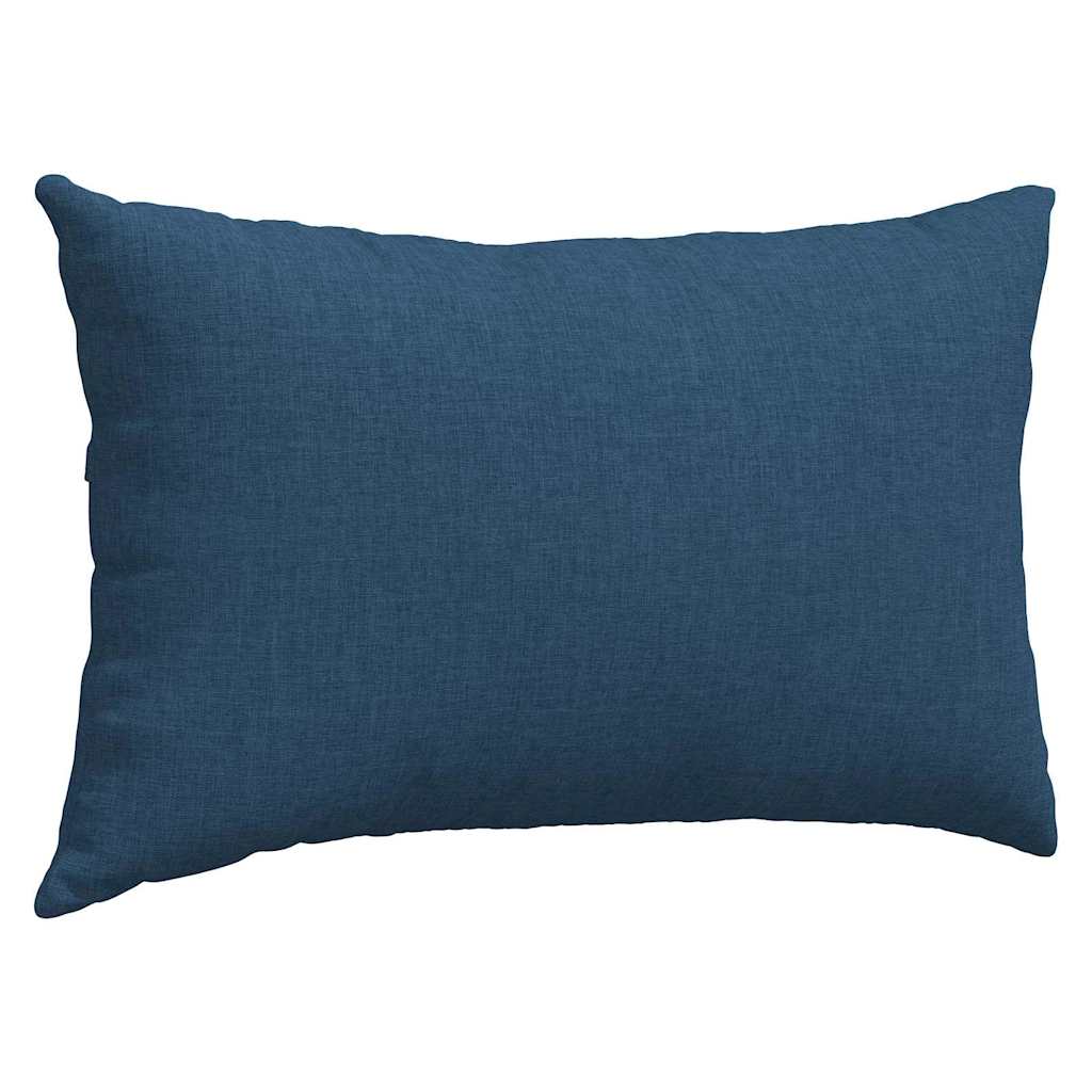Sofa Pillows 2 pcs Blue 50 x 30 cm Fabric