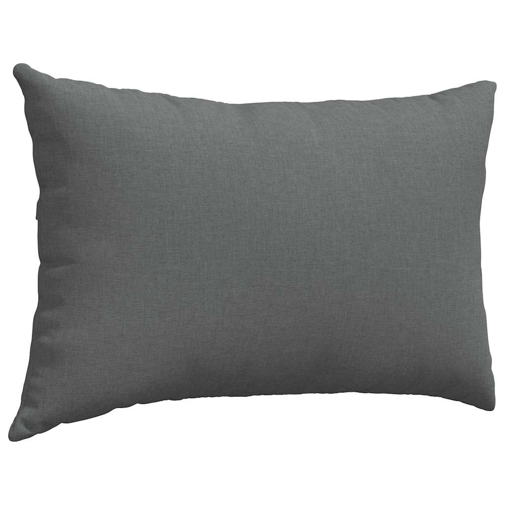 Sofa Pillows 2 pcs Dark Grey 60 x 40 cm Fabric