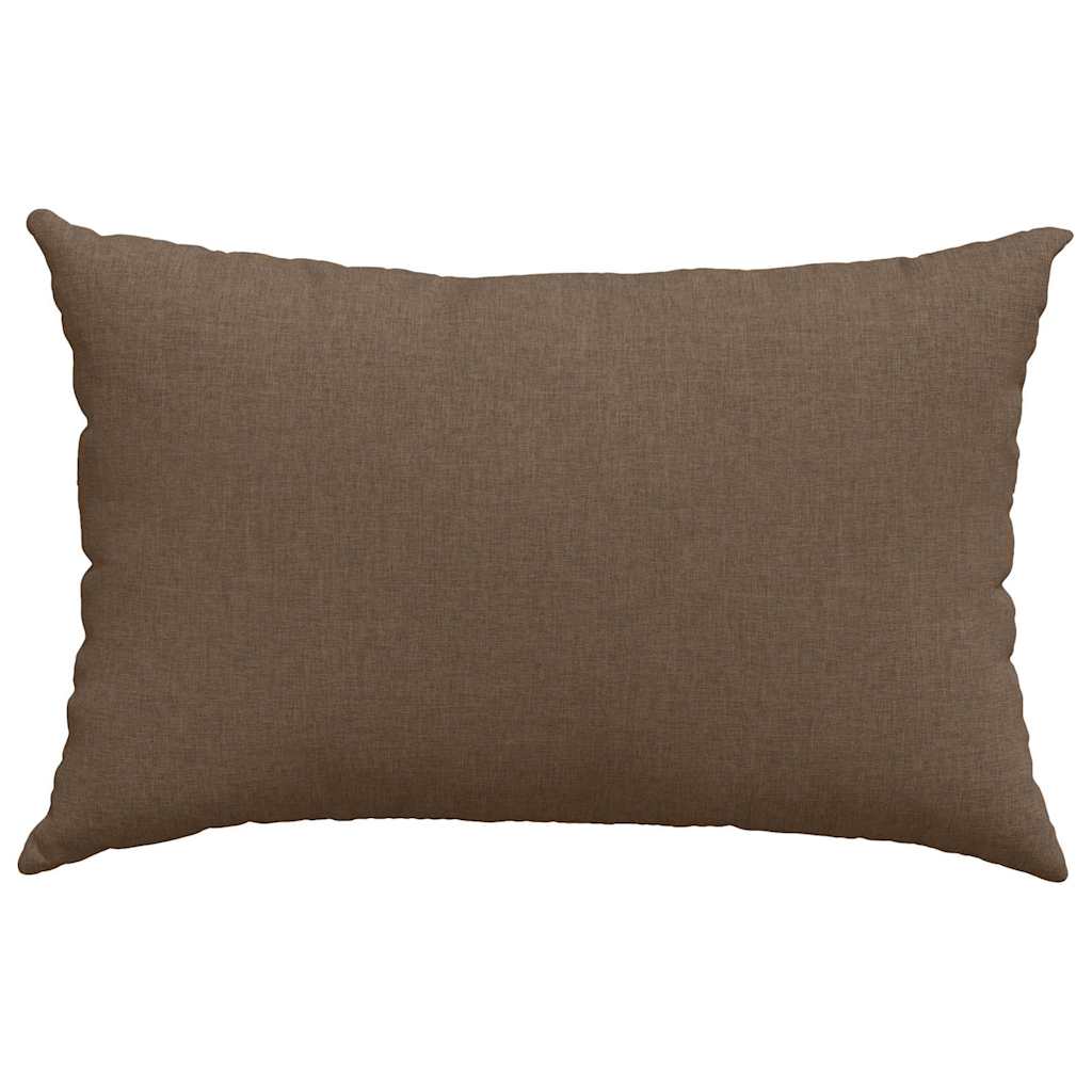 Sofa Pillows 2 pcs Brown 60 x 40 cm Fabric