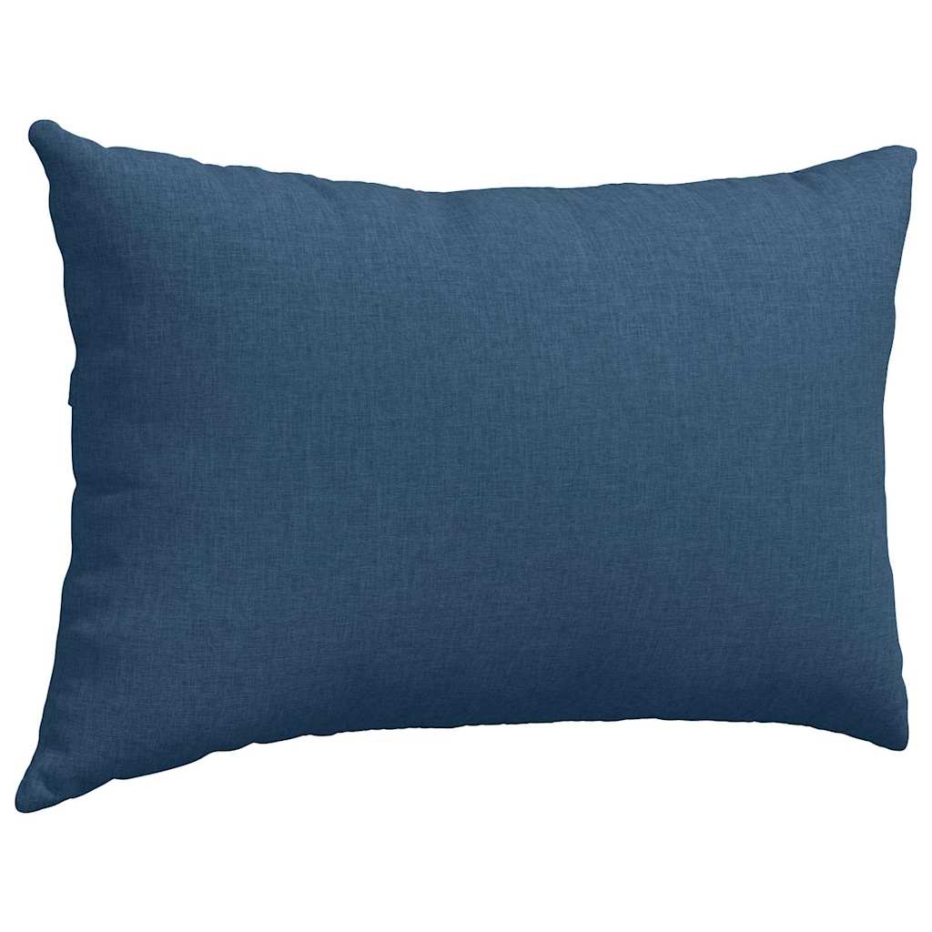 Sofa Pillows 2 pcs Blue 60 x 40 cm Fabric