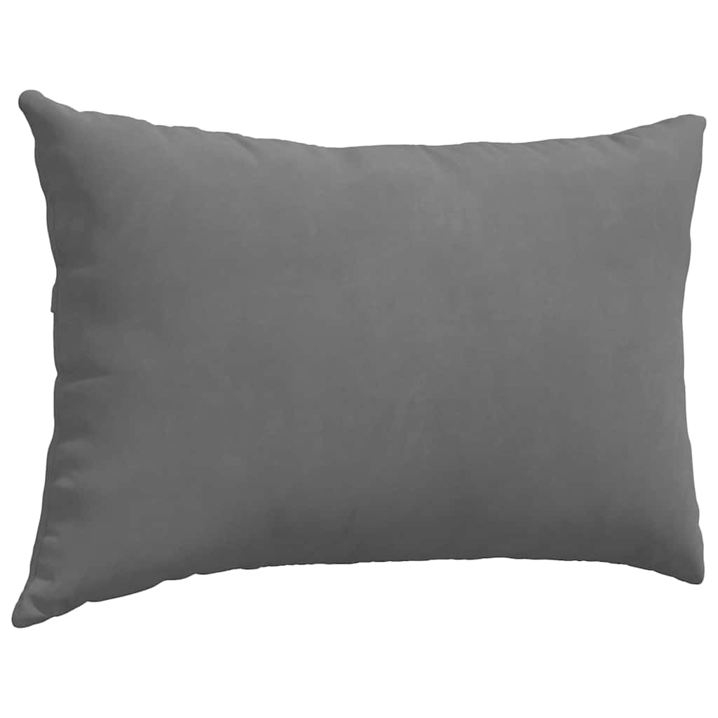 Sofa Pillows 2 pcs Dark Grey 60 x 40 cm Fabric