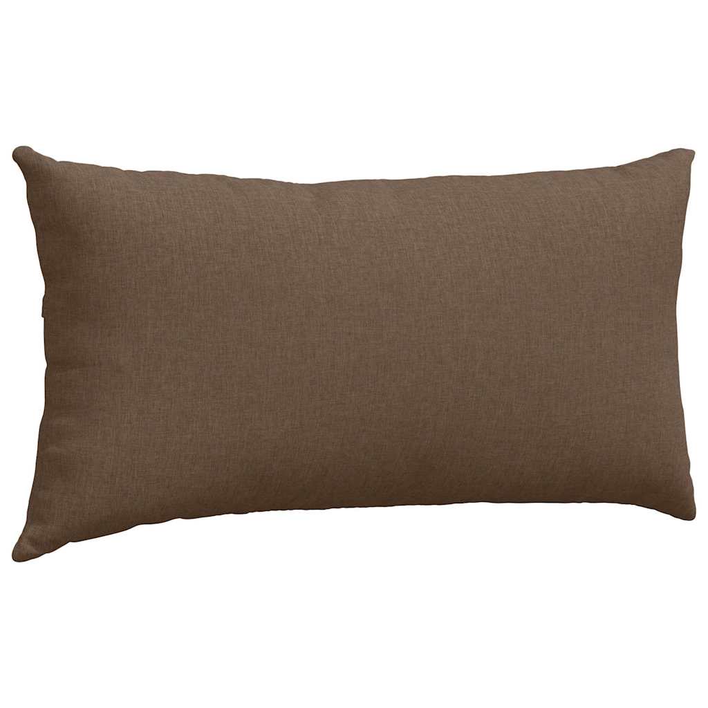 Sofa Pillows 2 pcs Brown 80 x 40 cm Fabric
