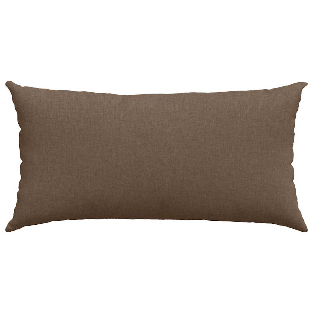 Sofa Pillows 2 pcs Brown 80 x 40 cm Fabric