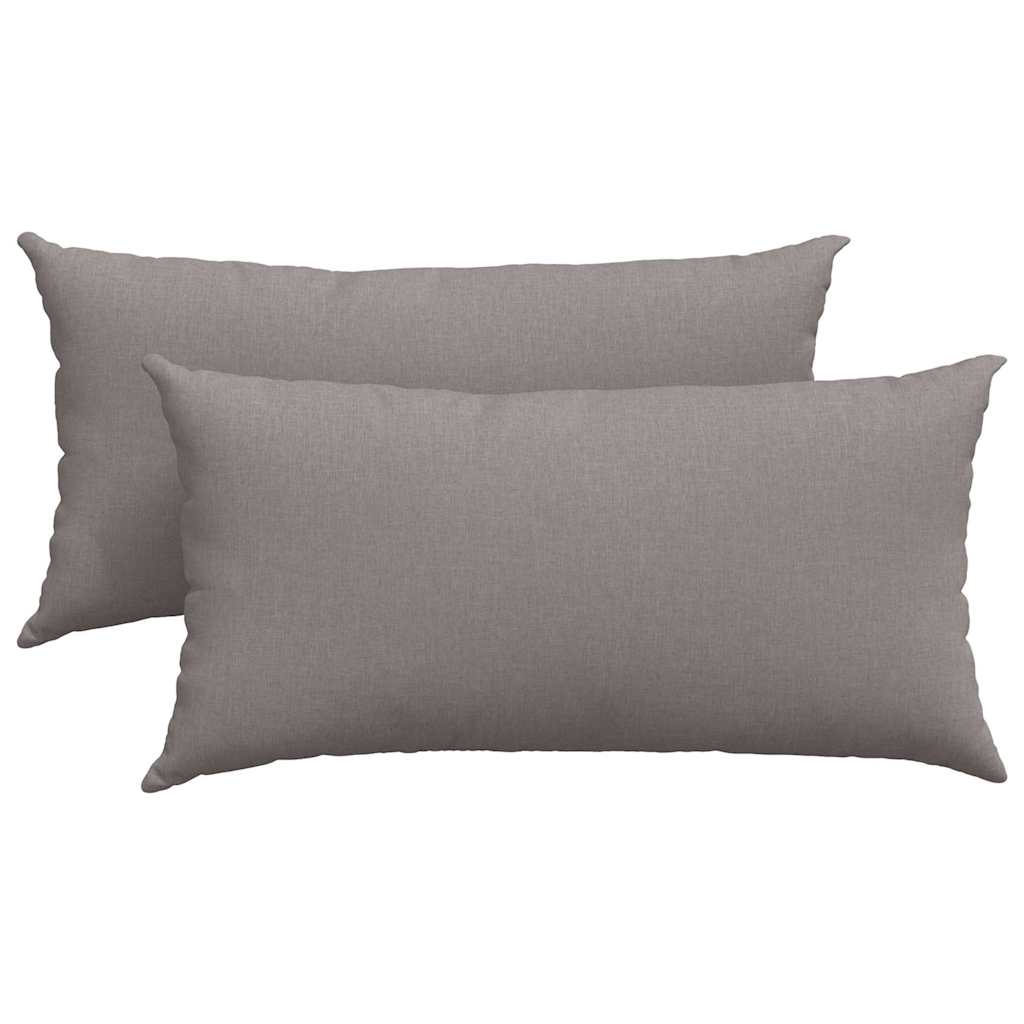 Sofa Pillows 2 pcs Taupe 80 x 40 cm Fabric
