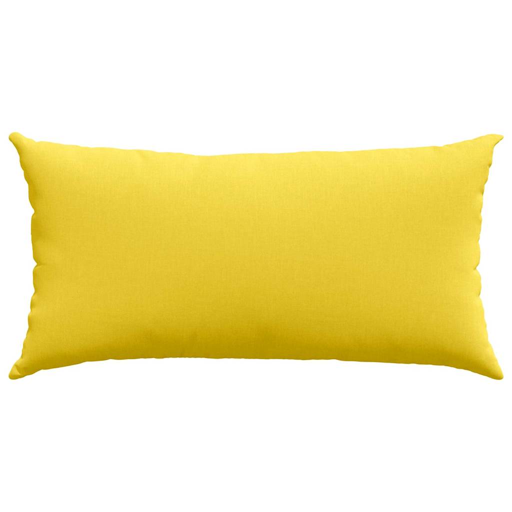 Sofa Pillows 2 pcs Light Yellow 80 x 40 cm Fabric