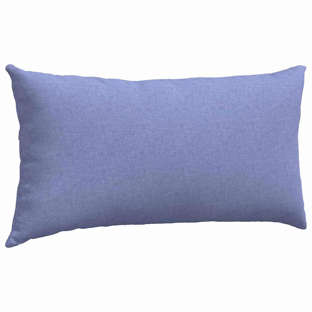 Sofa Pillows 2 pcs Blue 80 x 40 cm Fabric