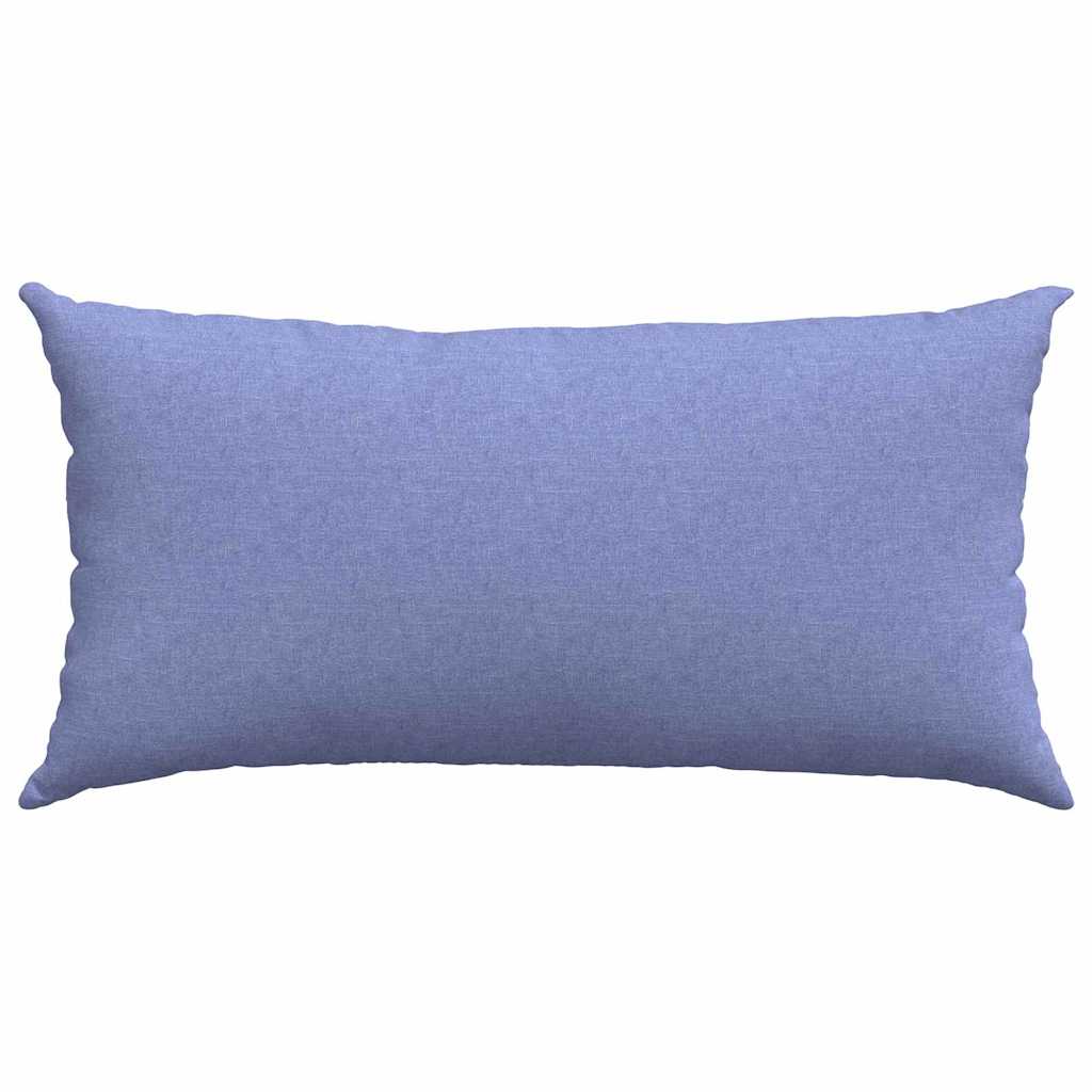 Sofa Pillows 2 pcs Blue 80 x 40 cm Fabric