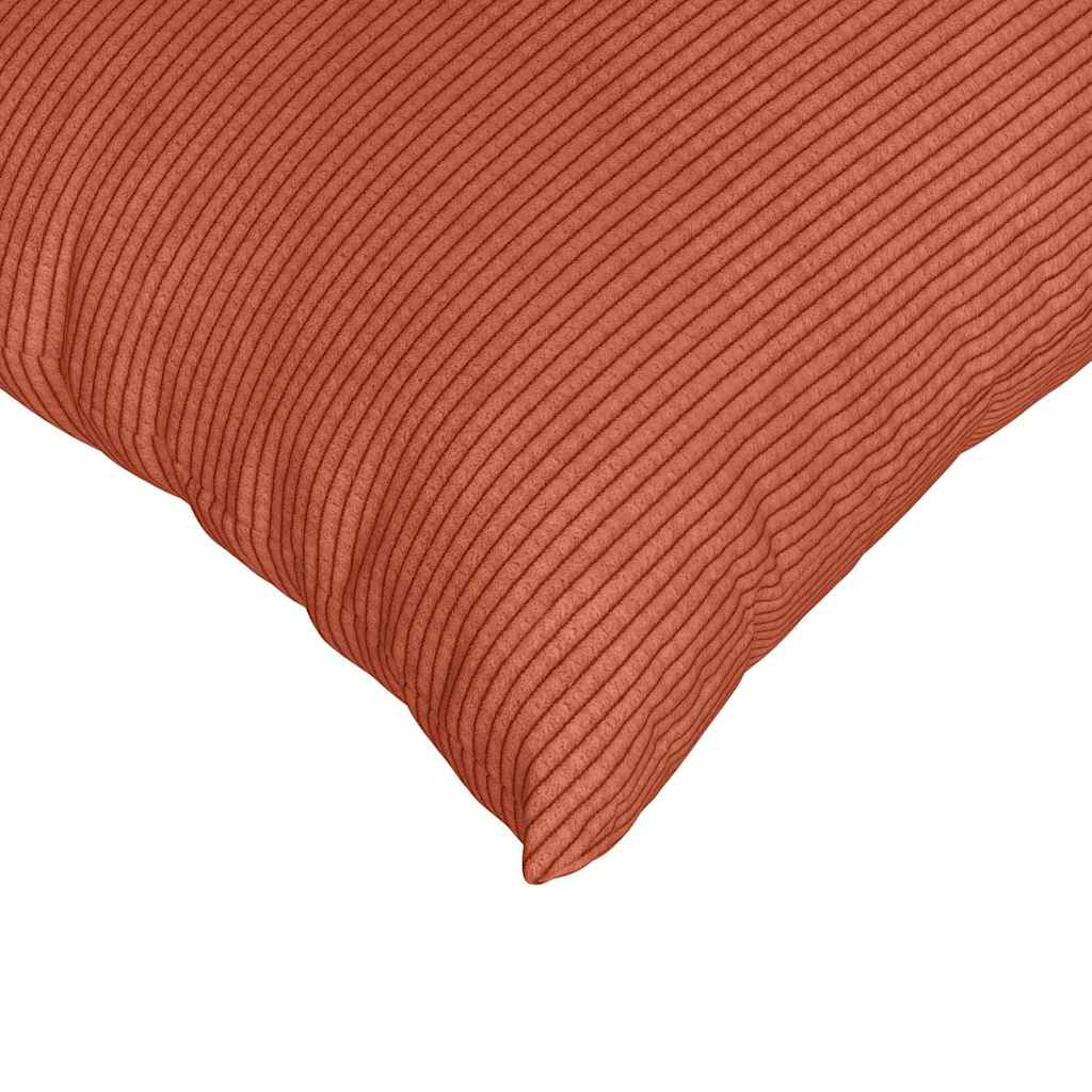 Sofa Pillows 2 pcs Red Orange 80 x 40 cm Corduroy Fabric