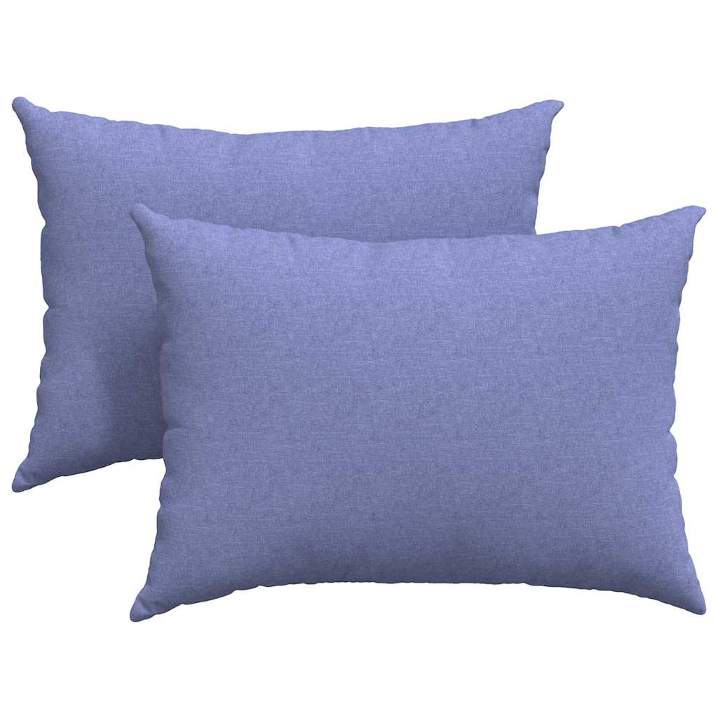 Sofa Pillows 2 pcs Blue 70 x 50 cm Fabric