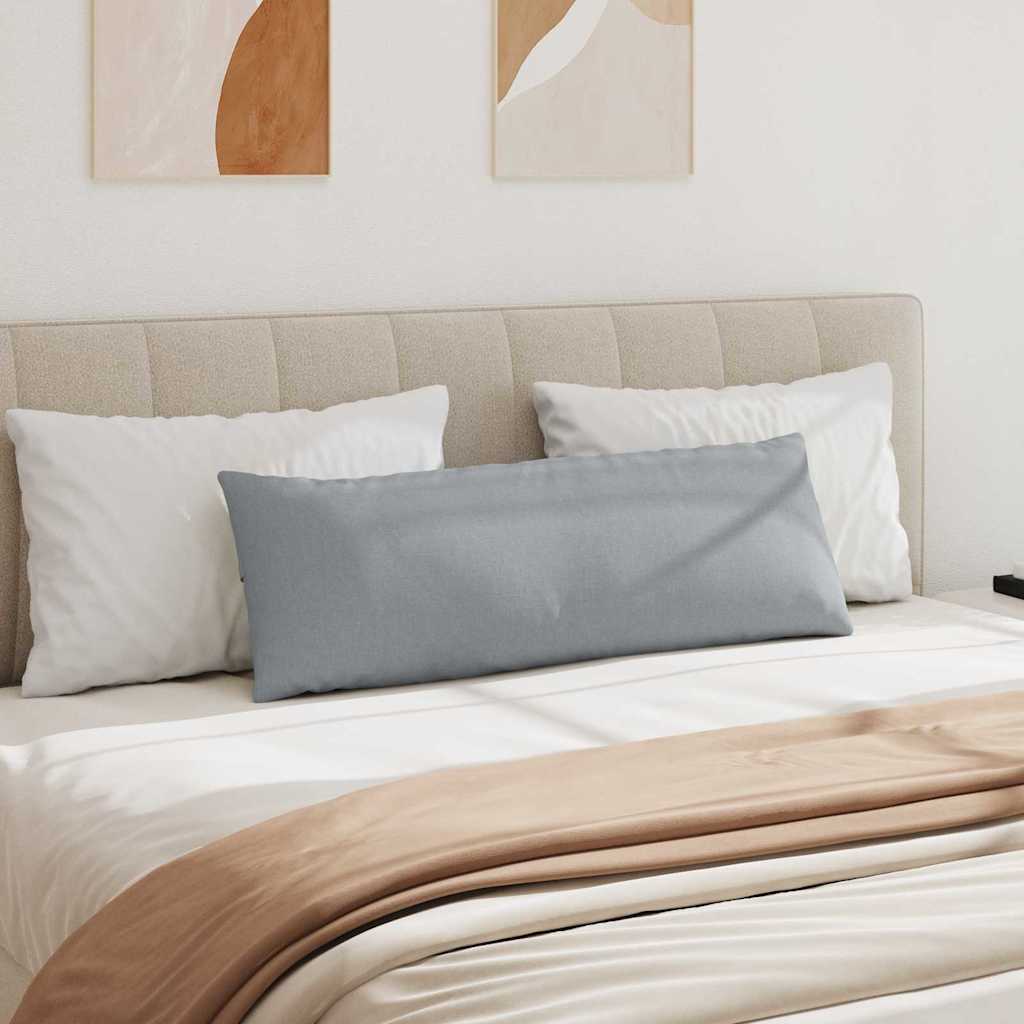 Sofa Pillows 2 pcs Light Grey 120 x 40 cm Fabric