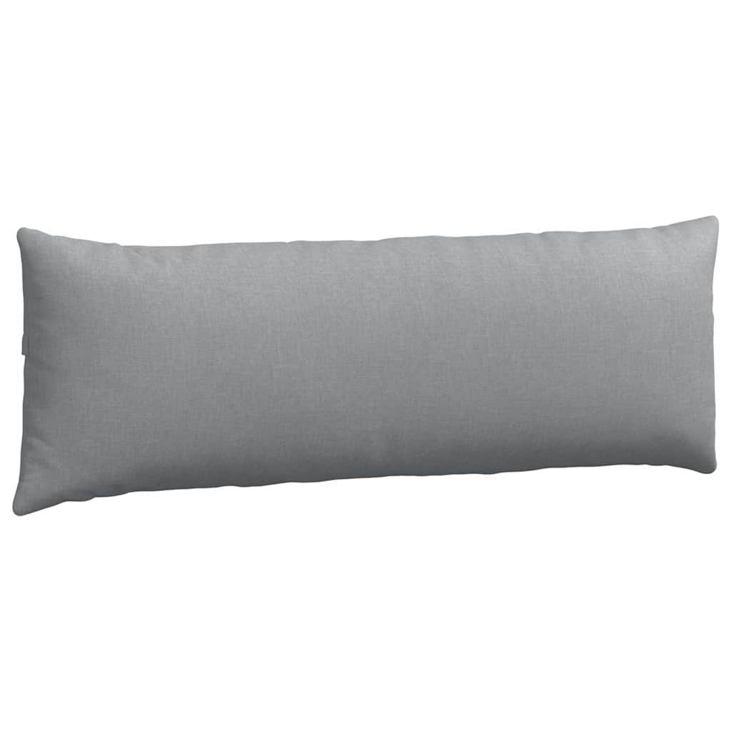 Sofa Pillows 2 pcs Light Grey 120 x 40 cm Fabric