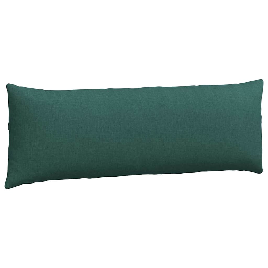 Sofa Pillows 2 pcs Dark Green 120 x 40 cm Fabric
