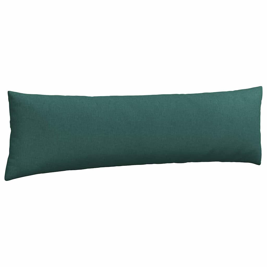 Sofa Pillows 2 pcs Dark Green 145 x 40 cm Fabric