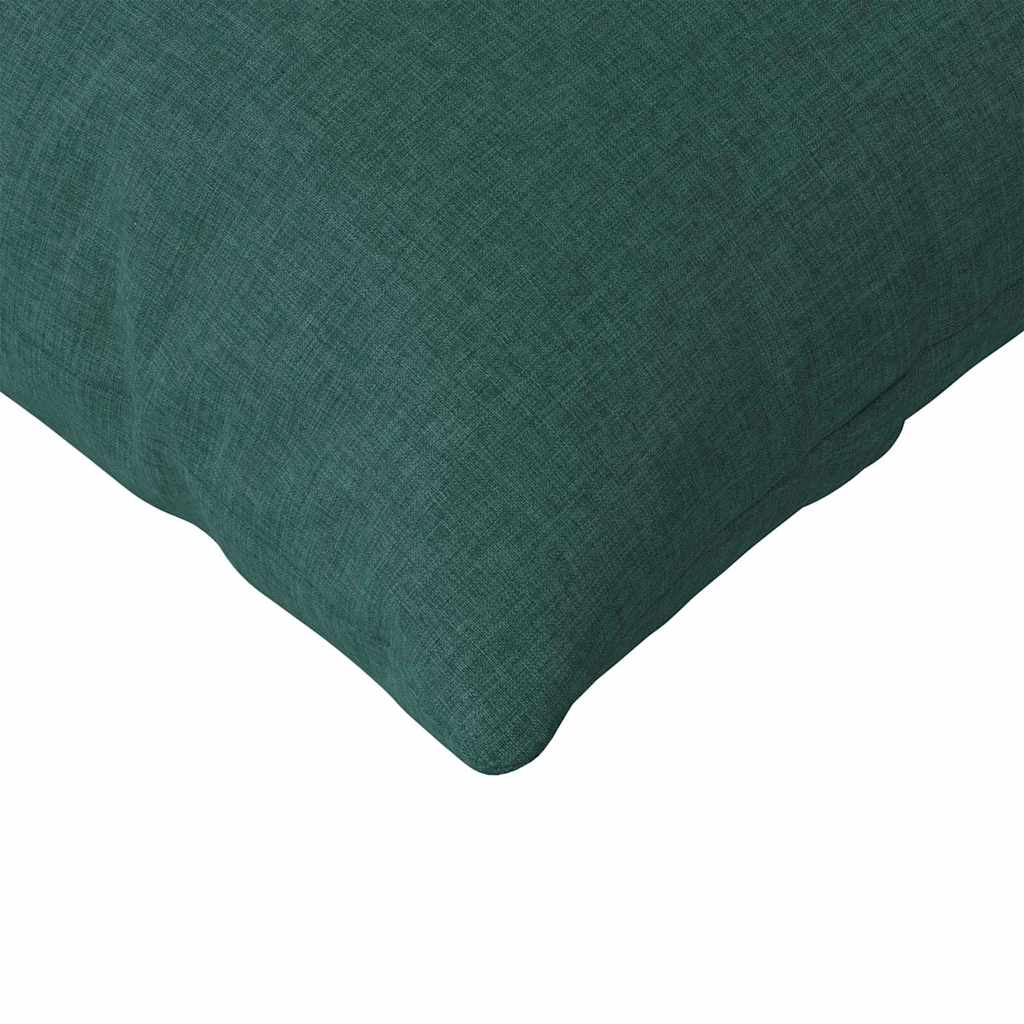 Sofa Pillows 2 pcs Dark Green 200 x 40 cm Fabric
