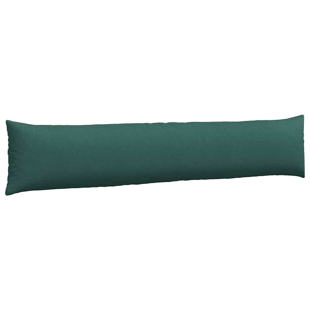 Sofa Pillows 2 pcs Dark Green 200 x 40 cm Fabric