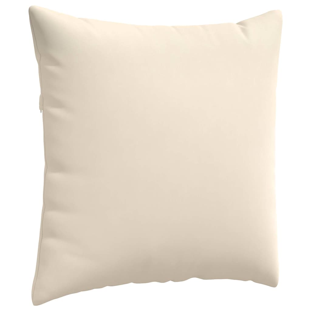 Sofa Pillows 2 pcs Beige 60 x 60 cm Fabric