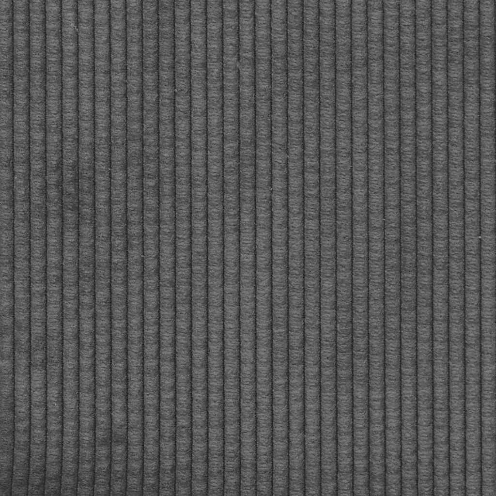 Sofa Pillows 2 pcs Dark Grey 60 x 60 cm Corduroy Fabric