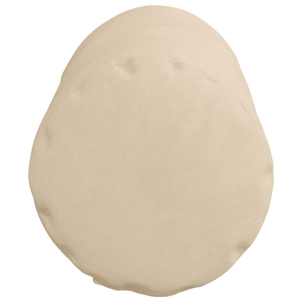 Bolster Pillows 2 pcs Cream Ø 15 x 40 cm Microfibre Fabric