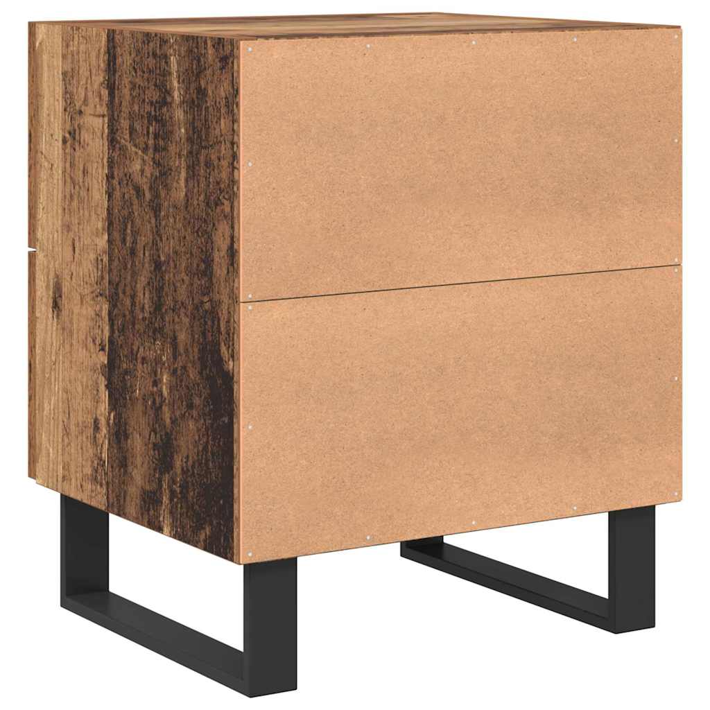 Bedside Cabinet with Drawer 2 pcs Old wood 40 x 35 x 47.5 cm
