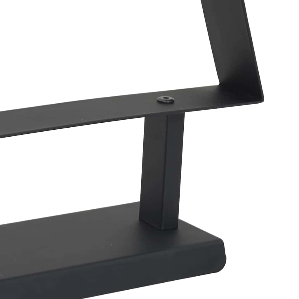 Metal Christmas Tree with Stand Black 90 cm Steel