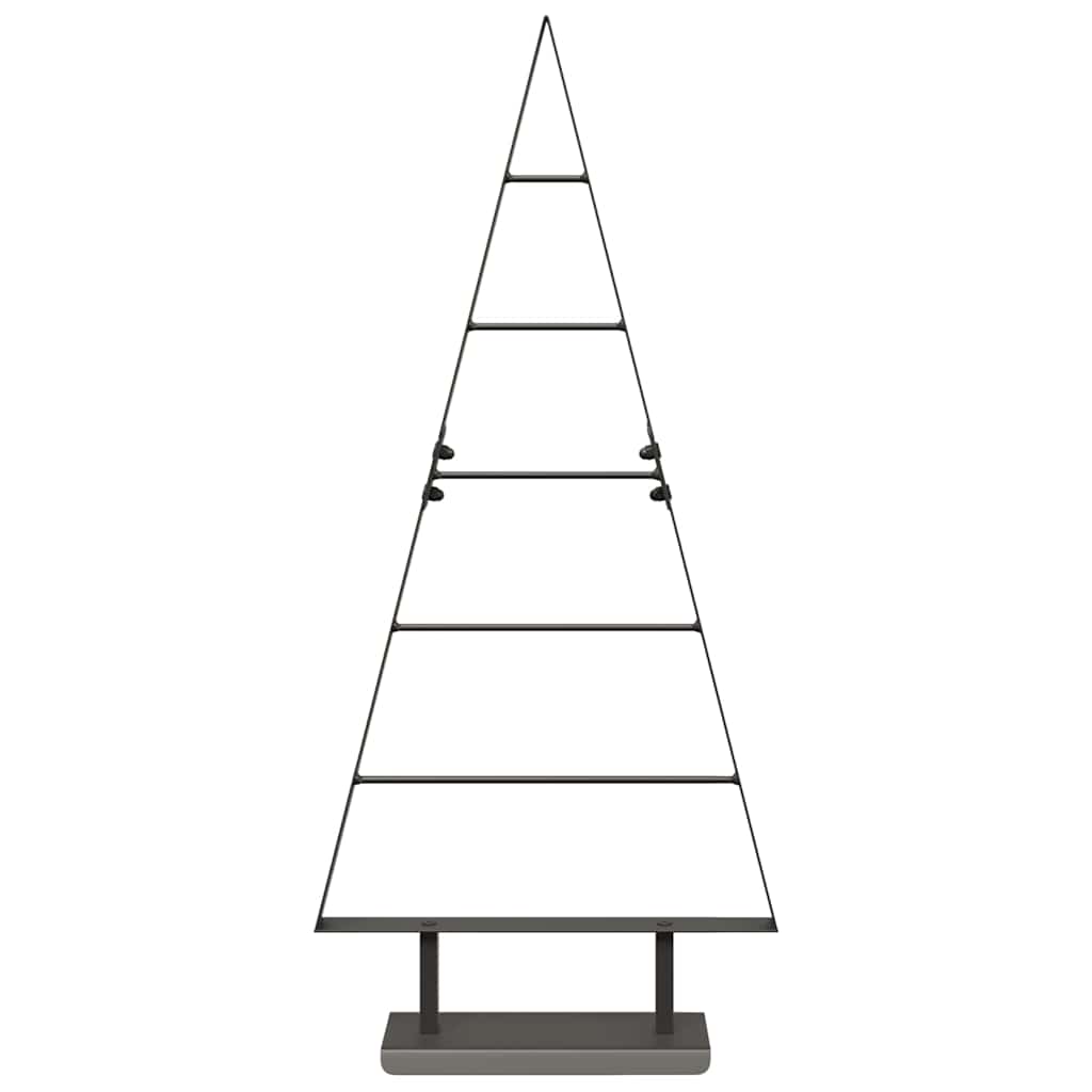 Metal Christmas Tree with Stand Black 90 cm Steel