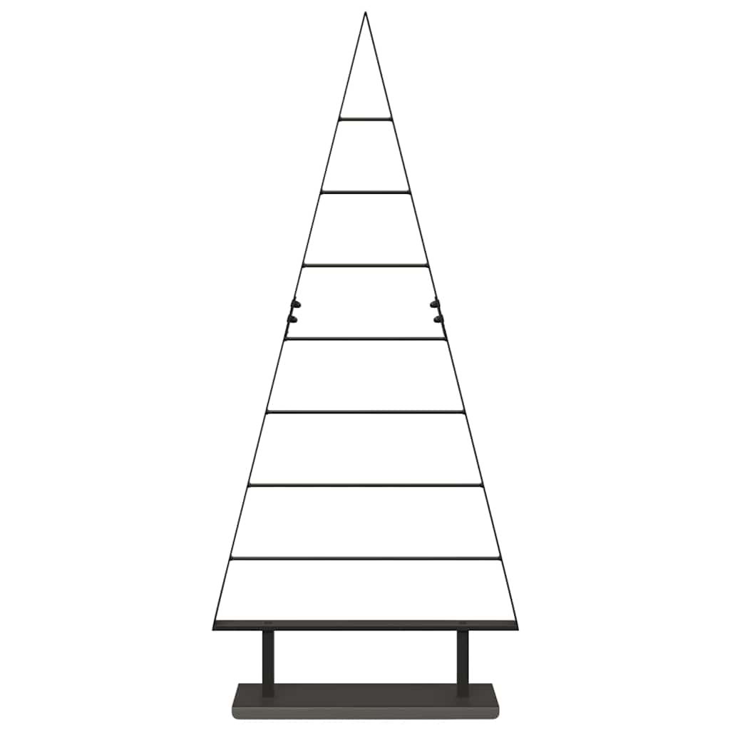 Metal Christmas Tree with Stand Black 125 cm Steel