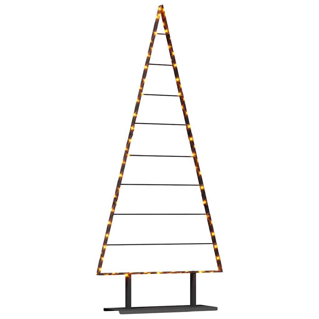 Metal Christmas Tree with Stand Black 180 cm Steel