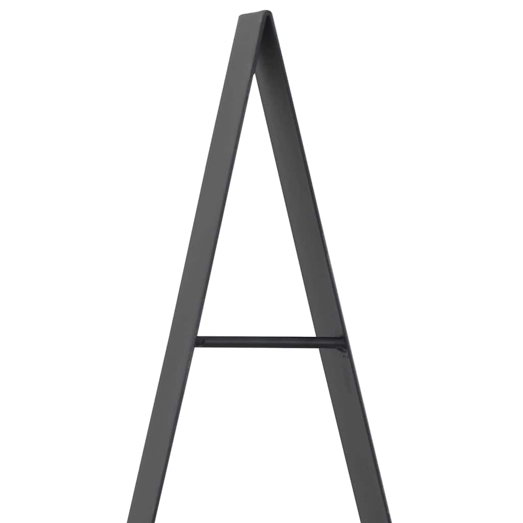 Metal Christmas Tree with Stand Black 210 cm Steel