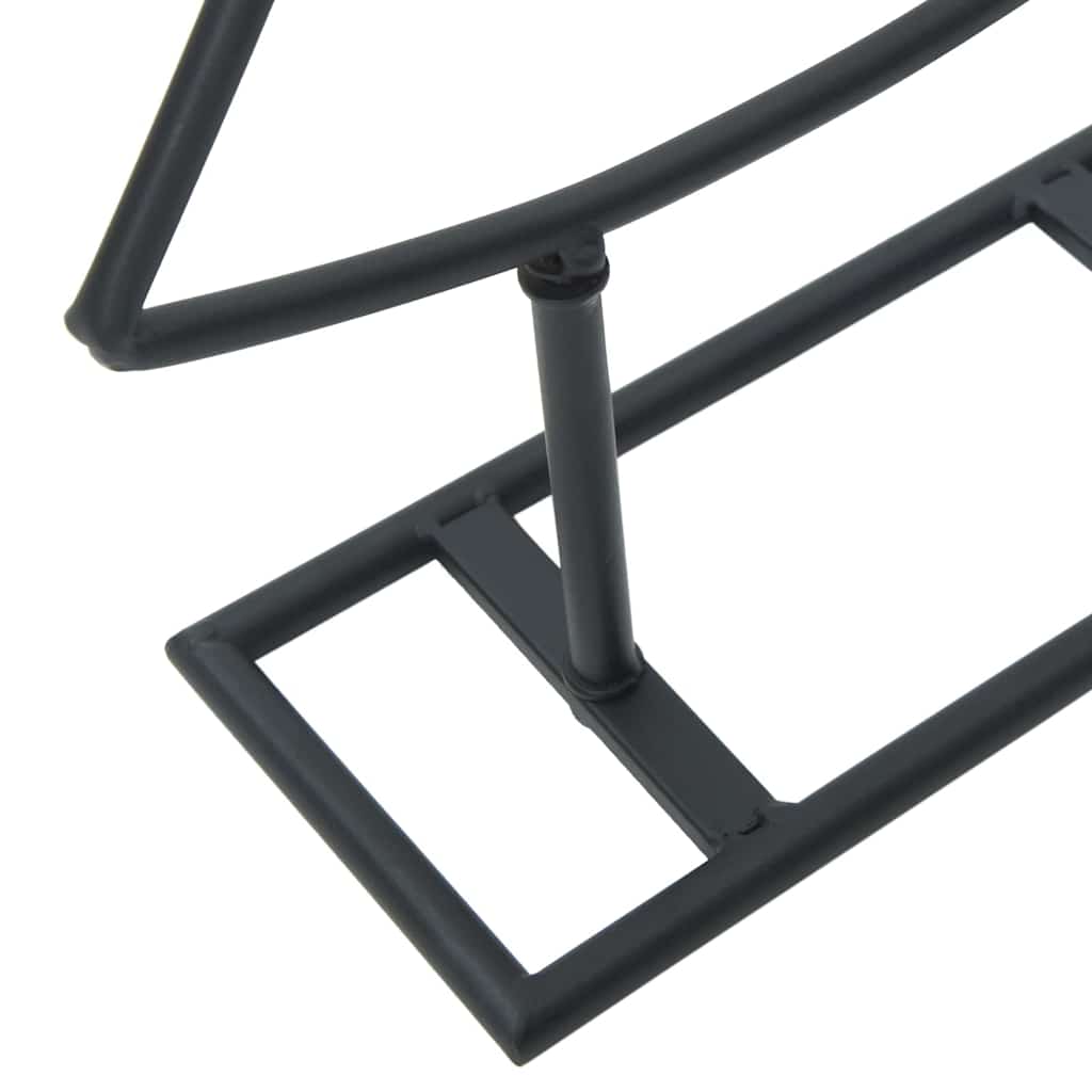 Metal Christmas Tree with Stand Black 180 cm Steel