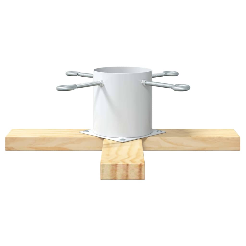 Christmas Tree Stand 1.73 White 50 x 50 x 16 cm Solid Pine Wood