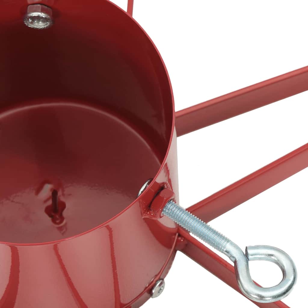 Christmas Tree Stand 1.73 Red 49 x 49 x 15.5 cm Steel
