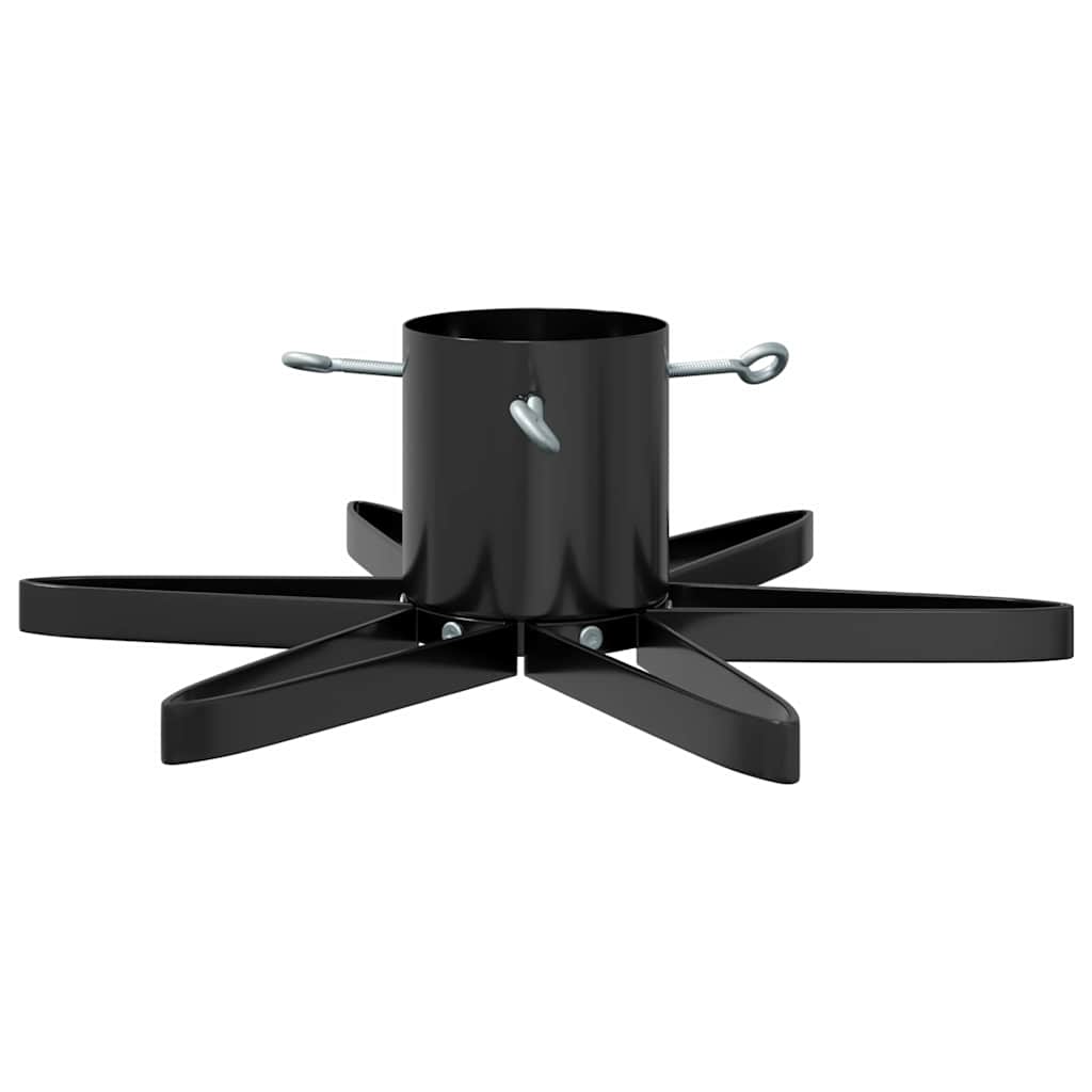 Christmas Tree Stand 1.73 Black 49 x 49 x 15.5 cm Steel