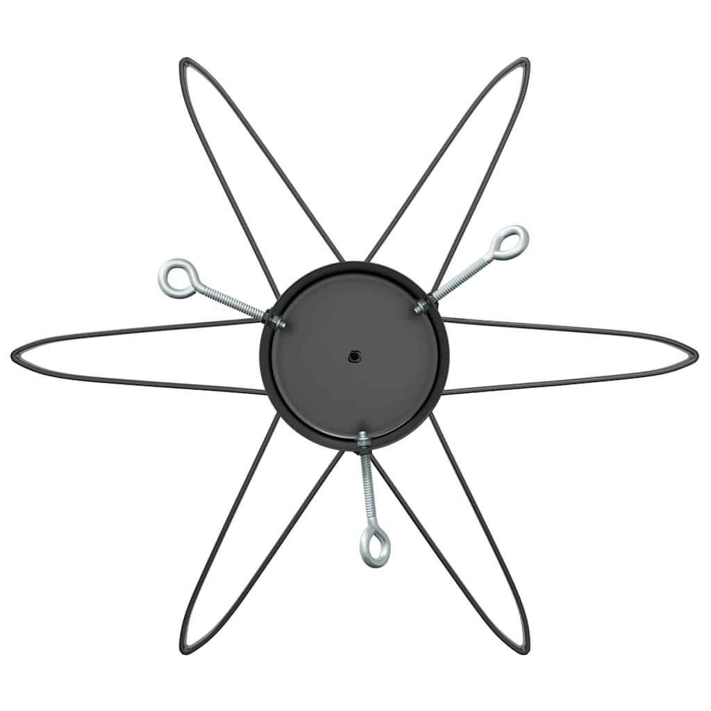 Christmas Tree Stand 1.73 Black 49 x 49 x 15.5 cm Steel