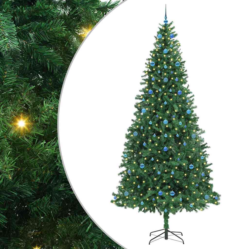 Artificial Christmas Tree with 300 LEDs with Stand Green 300 cm