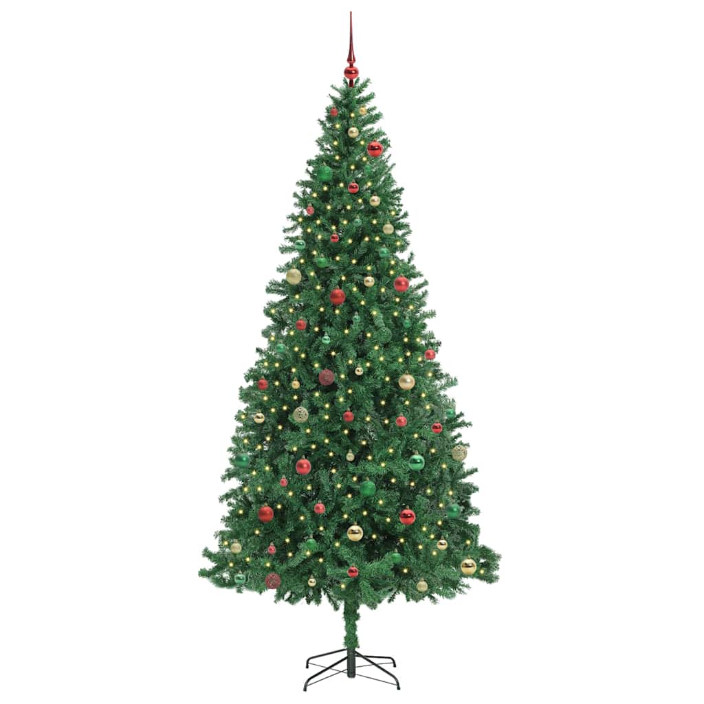 Artificial Christmas Tree with 300 LEDs with Stand Green 300 cm
