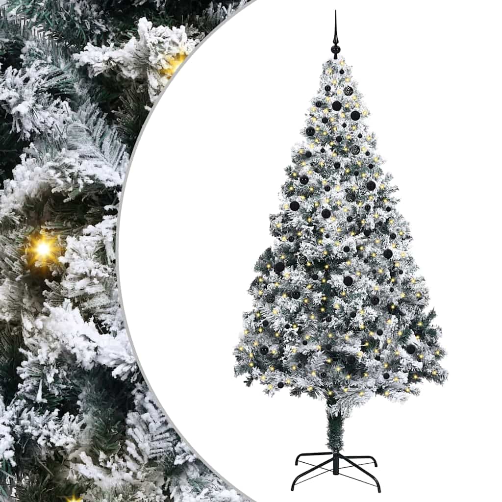 Christmas Tree with 300 LEDs with Stand White 300 cm PVC