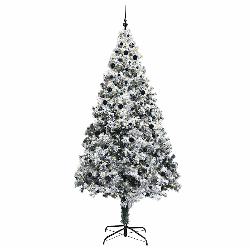 Christmas Tree with 300 LEDs with Stand White 300 cm PVC