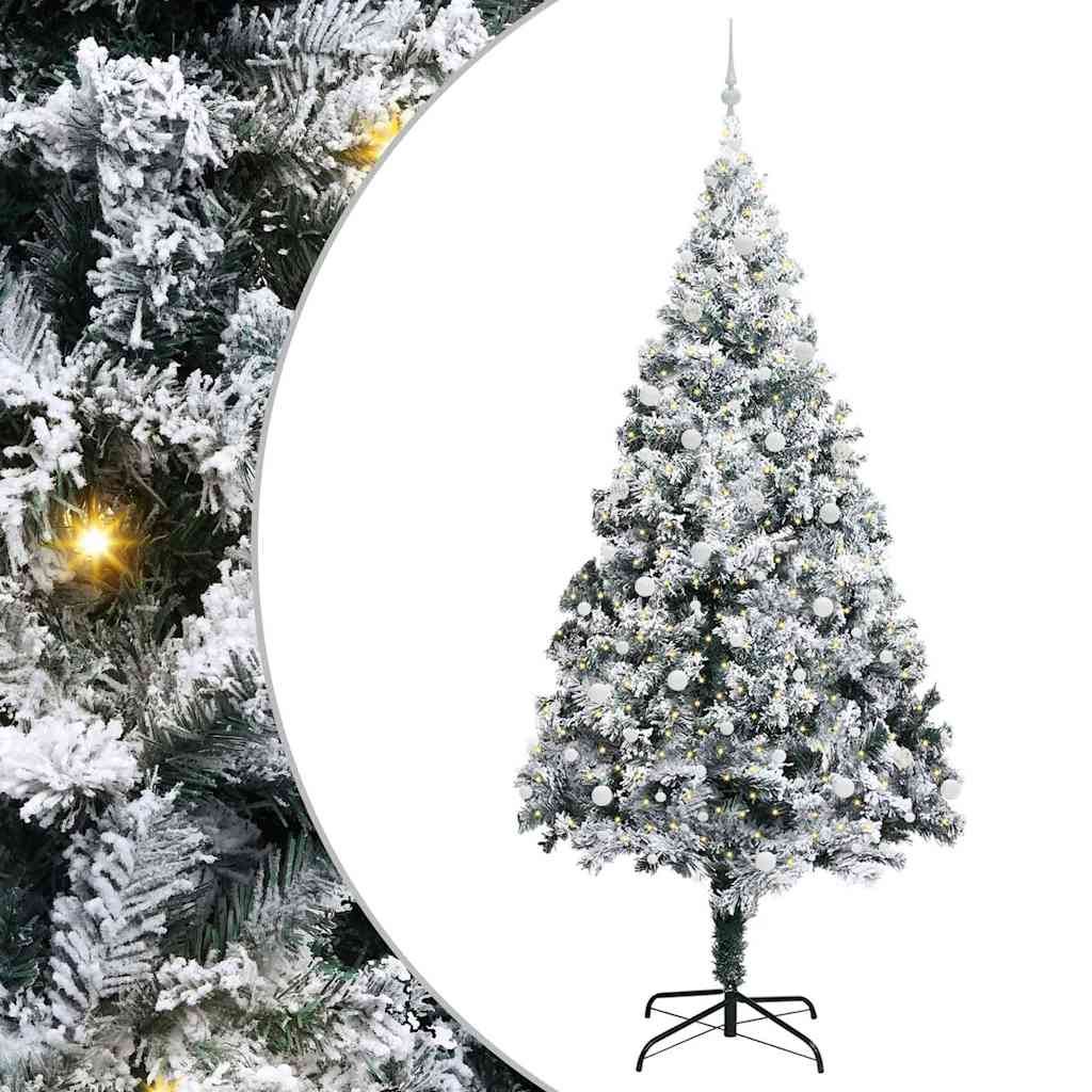 Christmas Tree with 300 LEDs with Stand White 300 cm PVC