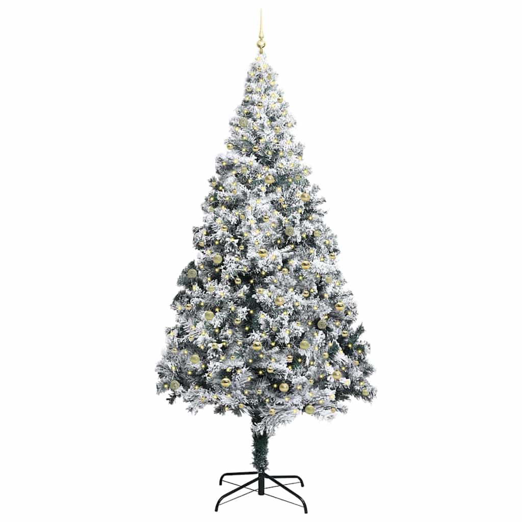 Christmas Tree with 300 LEDs with Stand White 300 cm PVC