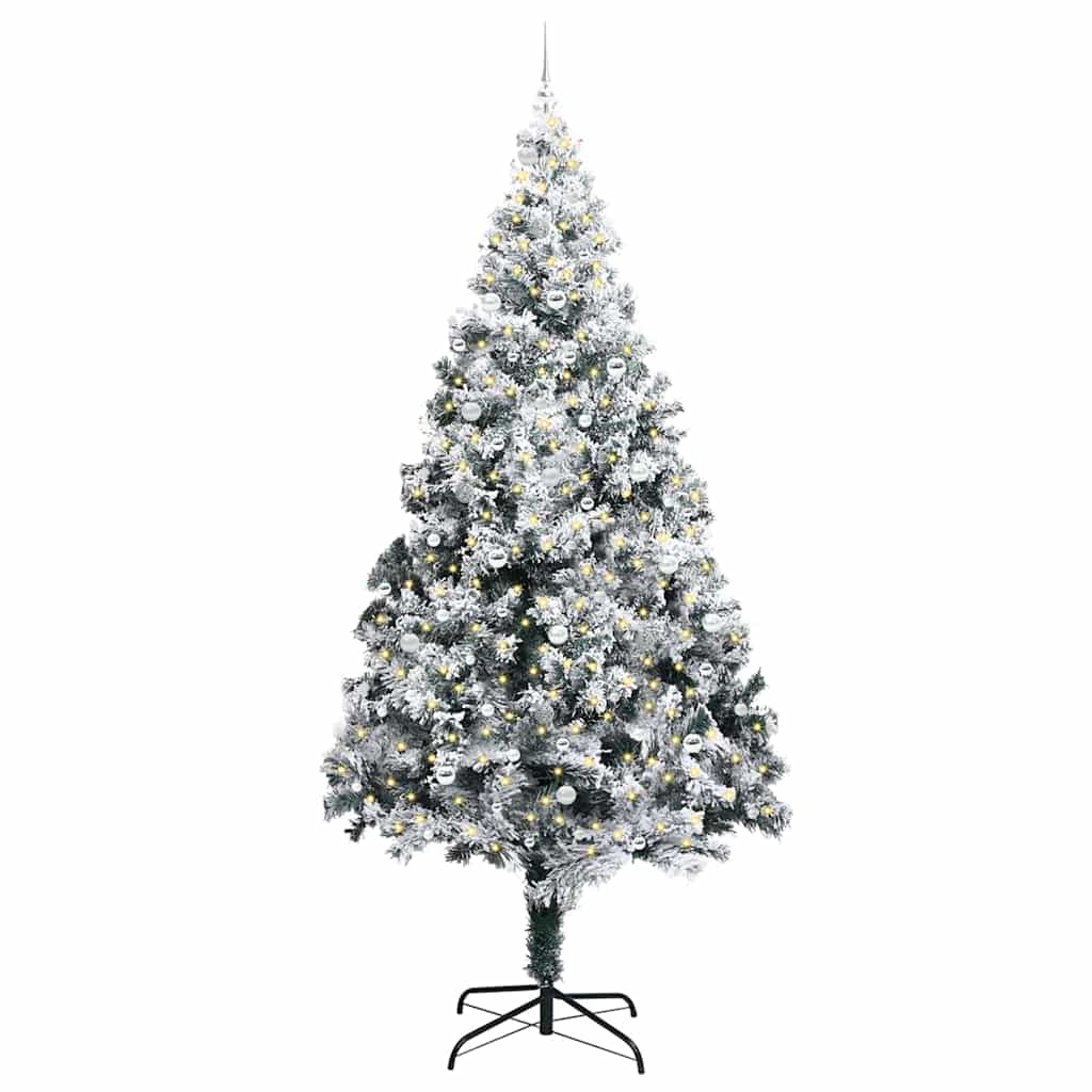Christmas Tree with 300 LEDs with Stand White 300 cm PVC