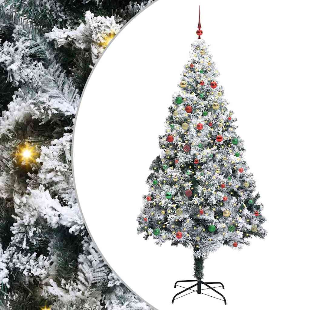 Christmas Tree with 300 LEDs with Stand White 300 cm PVC