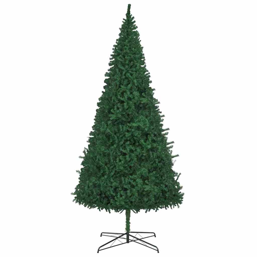 Christmas Tree with Decorative String Lights Green 400 cm PVC