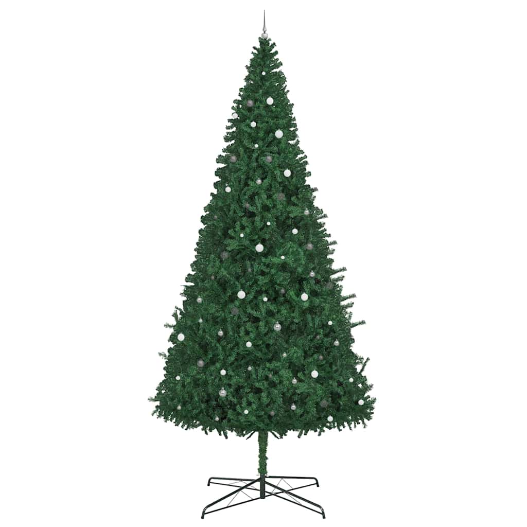 Christmas Tree with Decorative String Lights Green 400 cm PVC