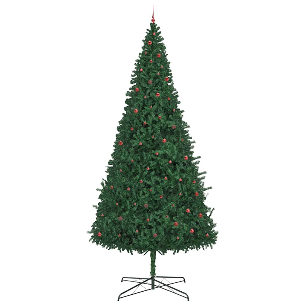 Christmas Tree with Decorative String Lights Green 400 cm PVC