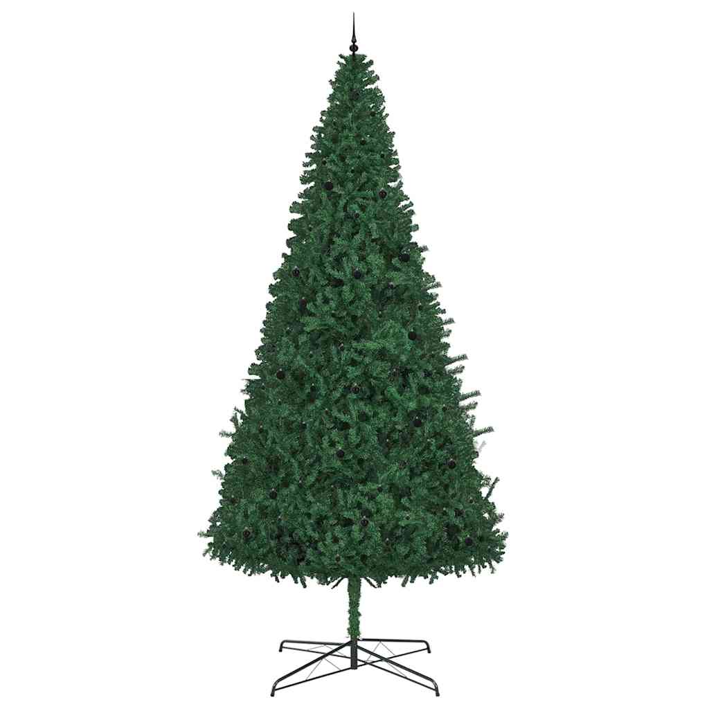 Christmas Tree with Decorative String Lights Green 400 cm PVC