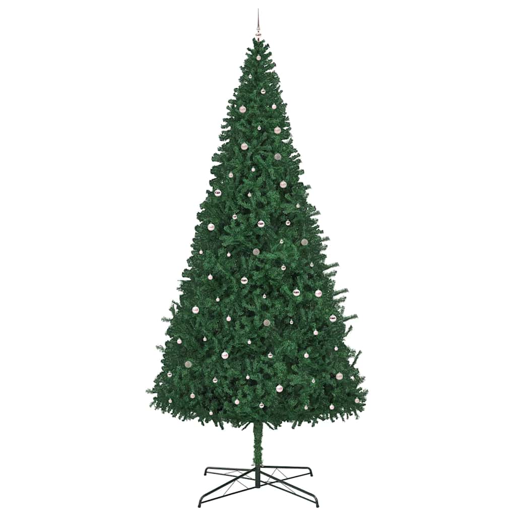 Christmas Tree with Decorative String Lights Green 400 cm PVC